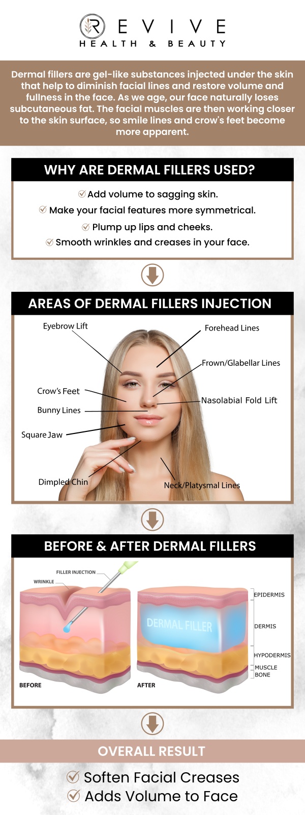 Common questions asked by clients: How do dermal fillers work? Who can benefit from dermal fillers? What areas can be treated with dermal fillers? How long do dermal fillers last? For more information, contact us or schedule an appointment online. We are conveniently located at 123 ABC Ave Suite A, Frisco, CA 123456. Common questions asked by clients: How do dermal fillers work? Who can benefit from dermal fillers? What areas can be treated with dermal fillers? How long do dermal fillers last? For more information, contact us or schedule an appointment online. We are conveniently located at 123 ABC Ave Suite A, Frisco, CA 123456.