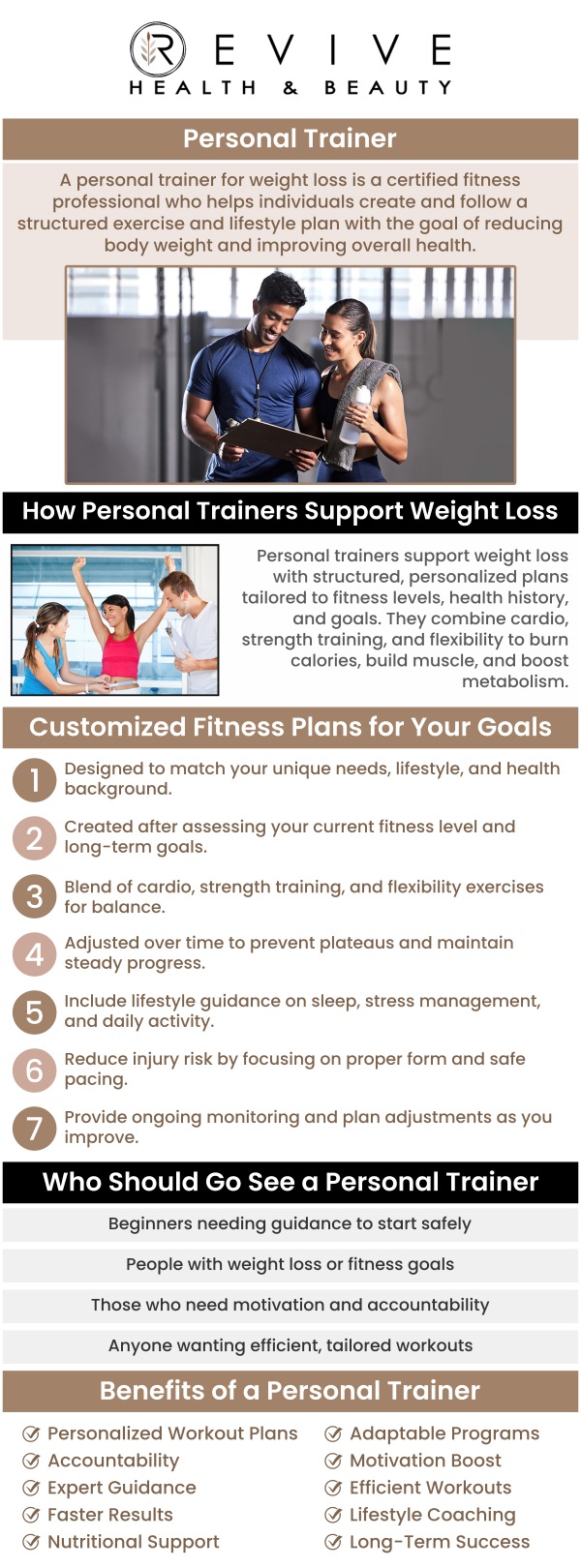 Common questions asked by clients: What is personal training? Who can benefit from personal training? Do I need to be in shape before starting personal training? How do I stay motivated between sessions? For more information, contact us or schedule an appointment online. We are conveniently located at 123 ABC Ave Suite A, Frisco, CA 123456.